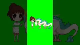 Girl With a dragon green screen ||#dragonball #dragon #dragons #cute #smile #shortvideo #bestmoments
