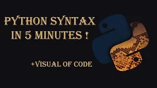 Learn Python in 5 Minutes  | Complete Python Syntax Crash Course for Beginners