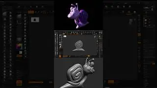 Snail 🐌 Timelapse in zBrush #3d #zbrush #3dmodeling