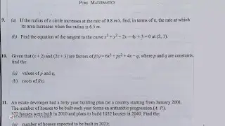 WASSCE 2023 NovDec Further (Elective) Mathematics Paper 2 Pure Mathematics Questions