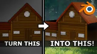 Create A 3D Pixel Art House - Blender