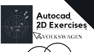 How to draw Volkswagen logo in AutoCad