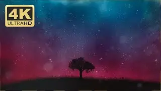 Motion Graphics Background Video Loop - Single Tree Animation 4K - Download Free Footage