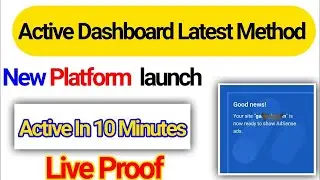 Latest Adsense Active Dashboard Method - New Site For Adsense Active Dashboard