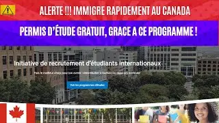 🚨 ALERTE! PERMIS D'ETUDE GRATUIT LES ÉCOLES AU QUEBEC RECRUTENT LES ÉTUDIANTS EN AFRIQUE ET AU MONDE