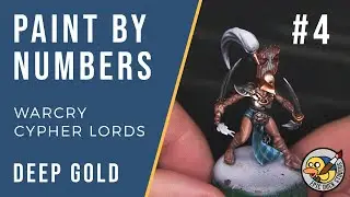 WARCRY Cypher Lords Paint Guide - Deep Gold - Paint by Numbers #4