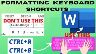 Shortcuts for Formatting Text in Microsoft word  Easily| Format Document Easily