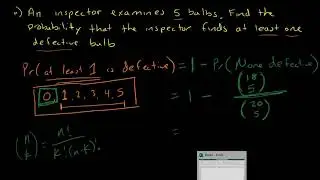 Probability of finding a defective light bulb and how many should we sample to find defective bulb