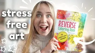 Trying The Reverse Colouring Book | relaxing stress free art