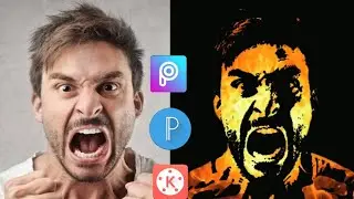 Fire Effect Tutorial | Background Eraser + PicsArt + PixelLab + KineMaster