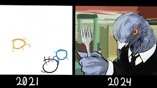 3 year animation progress (2021-2024)