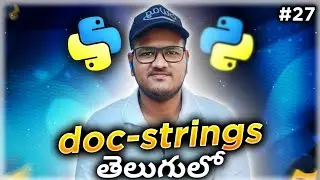 Python doc-strings in Telugu | Srk Codes!