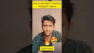 how to use import in node , how to import in node, import in node js , use import instead of require