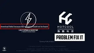 Pubg Mobile TW  | Download Failed Because The Resources Could Not be Found | Problem fix it
