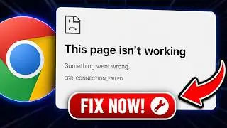 How to FIX THIS PAGE ISN'T WORKING in GOOGLE CHROME FULL GUIDE