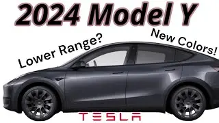 2024 Tesla Model Y New Colors and Lower Range |  Is Tesla Using A Smaller Battery?