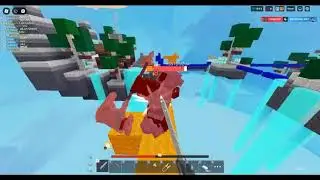 hacker in roblox bedwars users  arekyrealbloxfruit (the hacker) songreach22 (the guy getting boosted