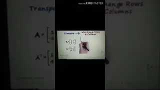 Transpose of matrix