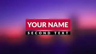 FREE! Lower Third Editable After Effects Download for free!