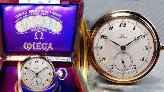 AMAZING OMEGA WATCH - 100 years old - RARE BOX CLOSE UP