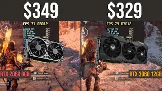 RTX 3060 12GB vs RTX 2060 6GB test in 6 games | 1080p