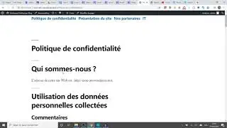 Gestion des menus dans Wordpress