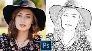 How to Create Pencil Sketch Photo Drawing Effect Easily.(Photoshop Tutorial)