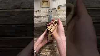 Opening a wooden lock using a wooden lock @McNallyOfficial