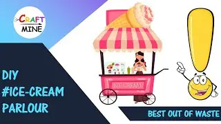 How to make miniature ice cream parlor cycle? ll DIY Ice Cream Shop Décor...