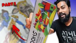 Drawing Lord Shiva with Doms Poster Colour