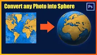 Photoshop Tutorials | How to convert any Flat Photo into Sphere in Adobe Photoshop cc | Short tricks
