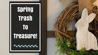 DIY SPRING THRIFT STORE MAKEOVER | Trash to Treasure | Budget Farmhouse Decor | Faux Paned Window