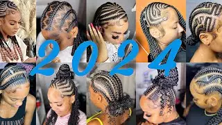 2024 New & Latest Cornrow Braids Hairstyles For Black Women | Cute #braidshairstyles