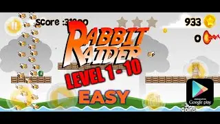 Rabbit Raider GamePlay Level 1 - 10 Easy. Claim your Promo Code Now!