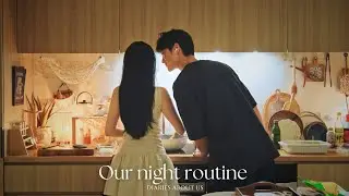 A Comforting Couple Night Routine 🌃🧸 | Quiet, Dinner prep, skincare, Cake & Gaming 🍰🎮