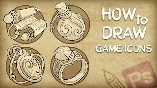 Draw Game Icons II Game Art II Photoshop