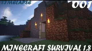 LET'S PLAY MINECRAFT SURVIVAL[SHADERS & TIMELAPSE] EP001:UNEXPECTED DISCOVERY!!!