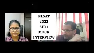 NLSAT 2022 Rank 1 | Mock Interview with TLOI student Ayushi Jain | NLSAT Topper Interviews