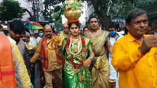 jogini nisha kranthi bangaru bonam dance at golconda 2022 | golconda bonalu 2022 | Nisha Kranthi