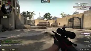 CSGO - Final Round Dust 2 1v4 Clutch AWP - (Eagle Rank)