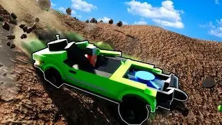 MOUNTAIN CLIMBING AVALANCHE LEGO RACE CHALLENGE! (Brick Rigs Gameplay Roleplay) Race Challenge!