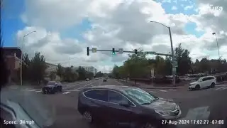 The accident almost happened.