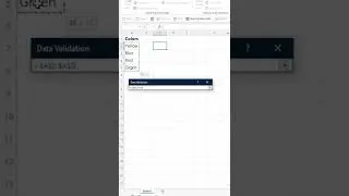 Drop-down list in 16 SECONDS! #shorts #excel #exceltips #data