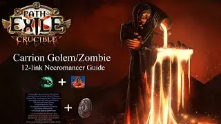 PoE 3.21 (Crucible) -  170m Dps Carrion Golem/Zombie Necromancer: minion build guide