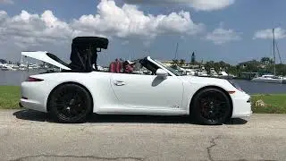 2016 Porsche 911 Convertible top operation