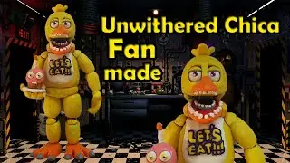 Unwithered Chica FNAF FAN MADE/FREDDY FAZBEAR'S PIZZA из пластилина