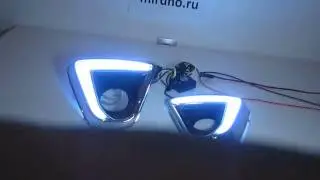 ДХО для Mazda CX 5 вариант 5 COB полоса 2011-16