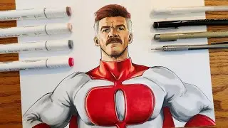 Drawing Omni-Man from Mortal Kombat 1 (Art by Isaac)