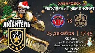 LIVE / ВОСТОК - ДРУЖИНА / 25.12.22 / ОХЛ ХАБАРОВСК / ДИВИЗИОН ЛЮБИТЕЛЬ