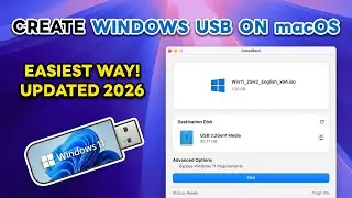 How to Create Windows Bootable USB on Mac (2026) - The Easiest Way! | CrossBoot